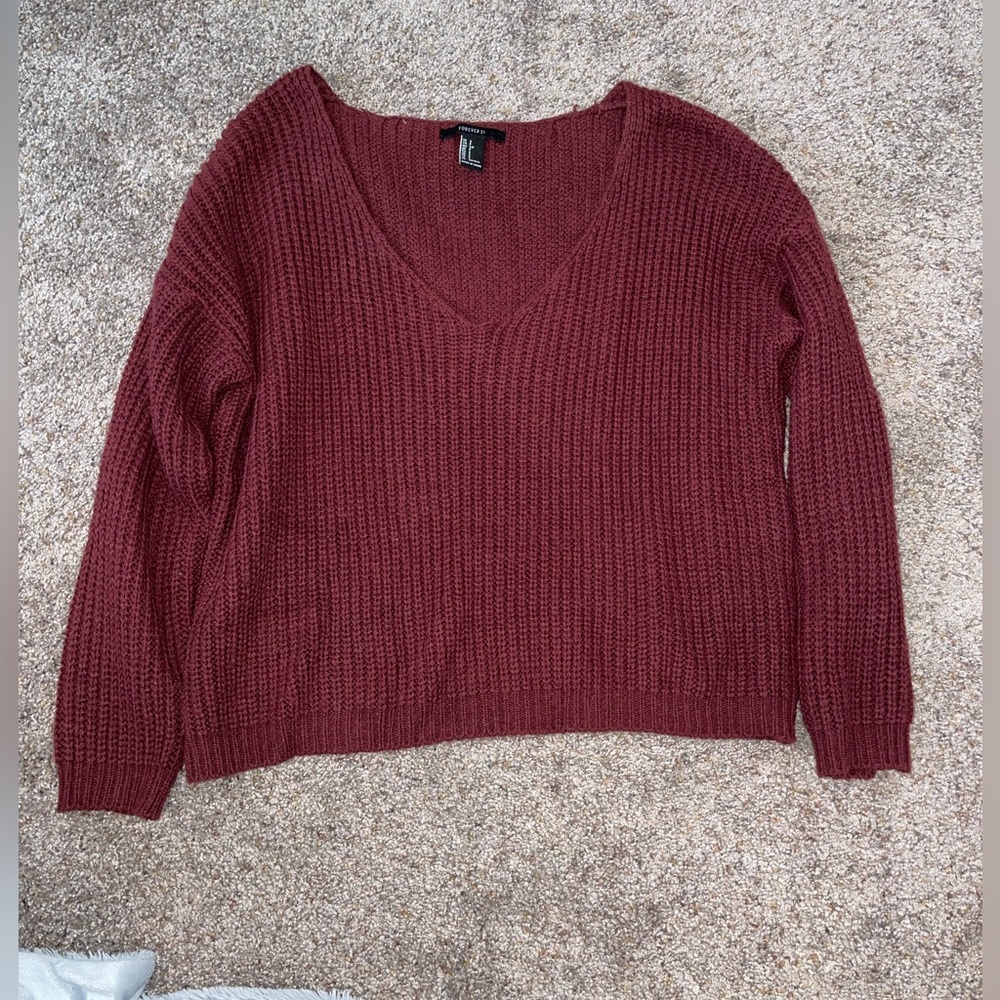 cropped forever 21 sweater